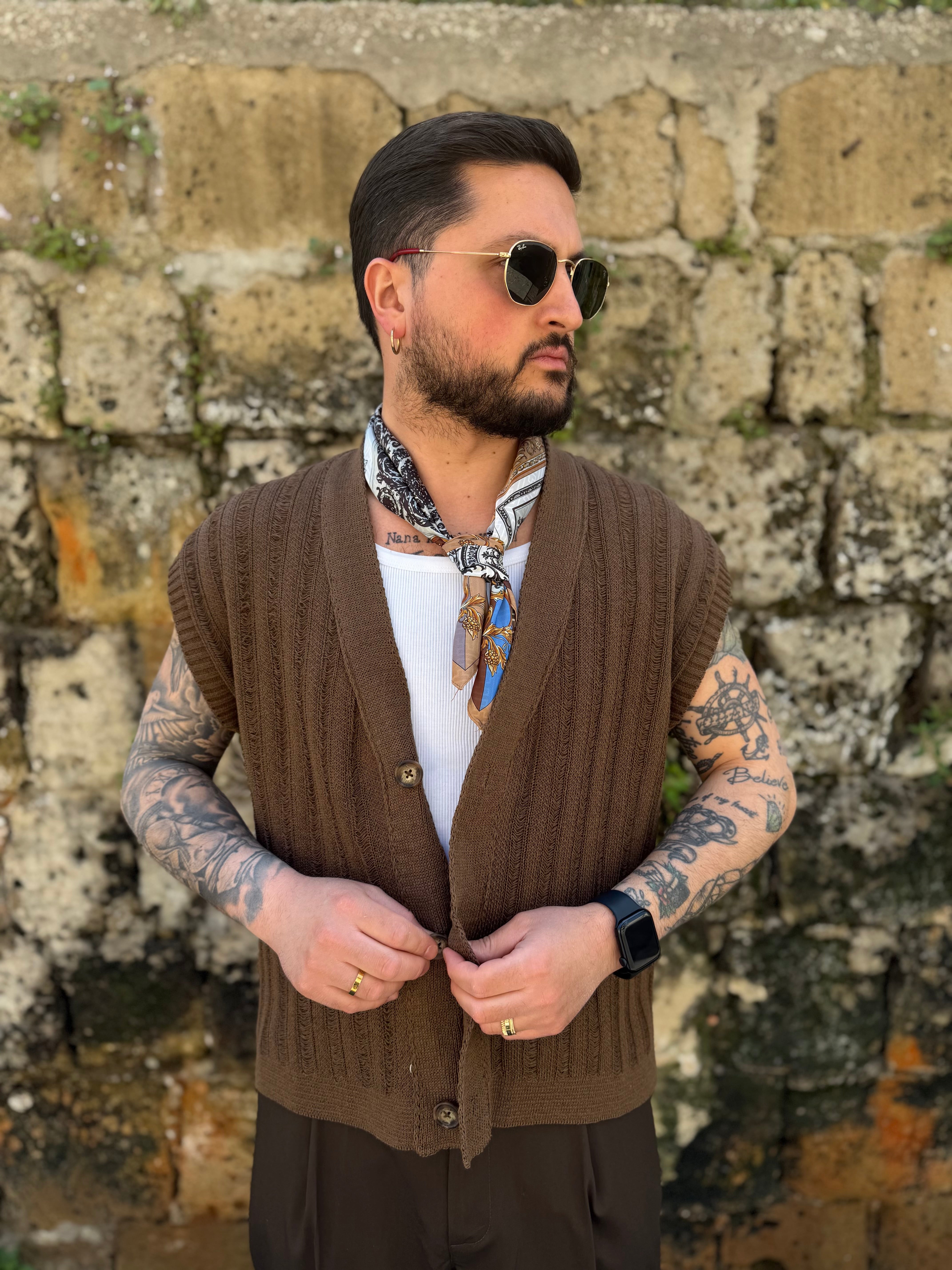 GILET IN FILO "ARCHIIVE"