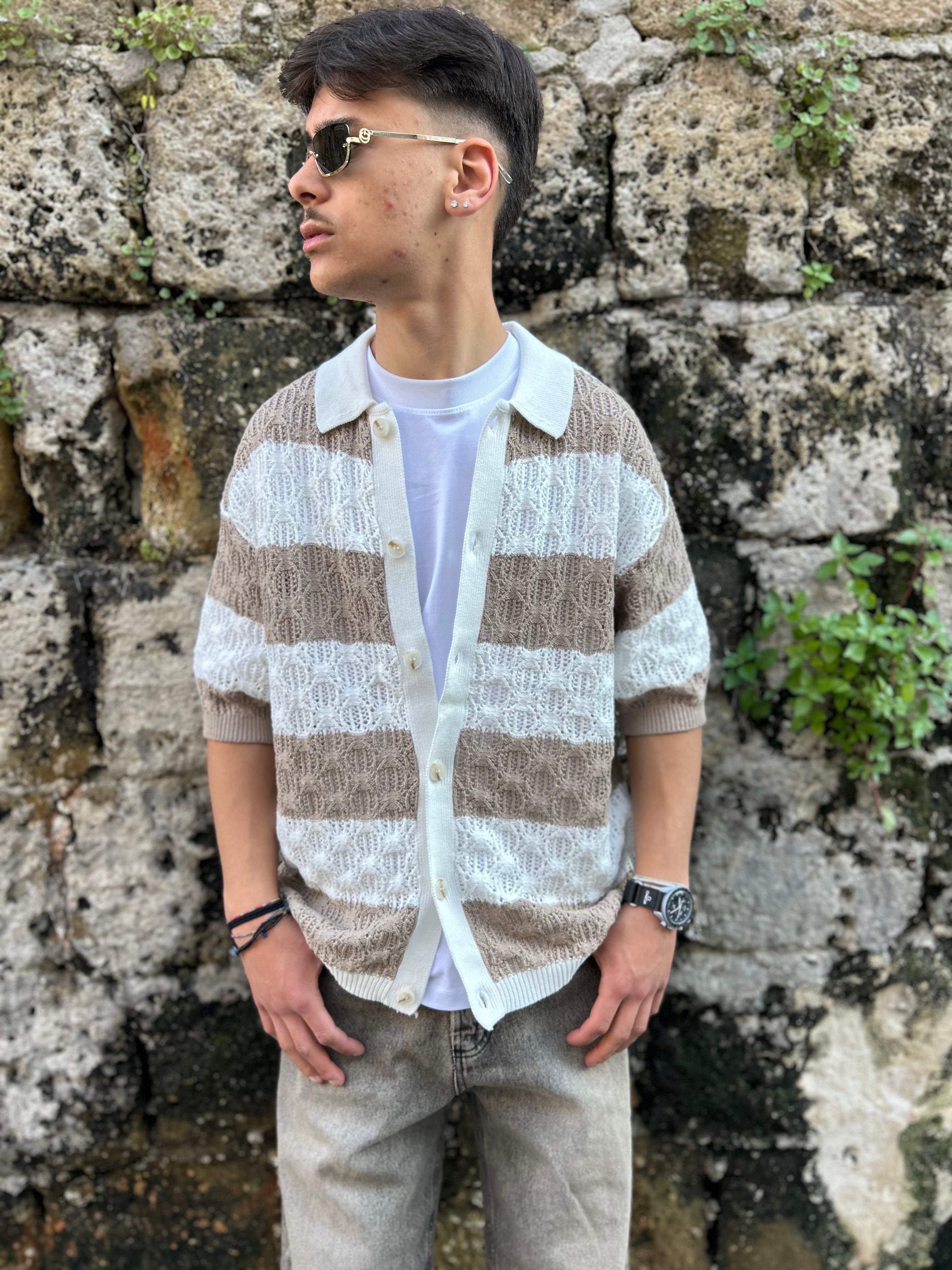 CARDIGAN FASCIA TRAFORATO