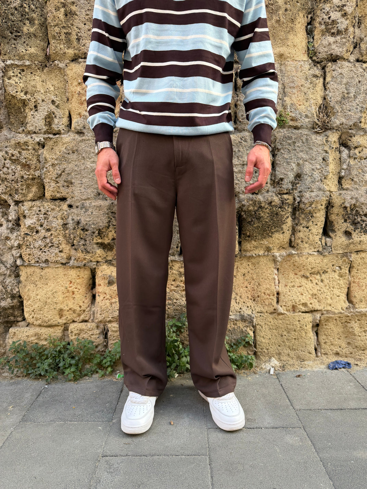 Pantalone Fondo Ampio 2.0 Moro MS74