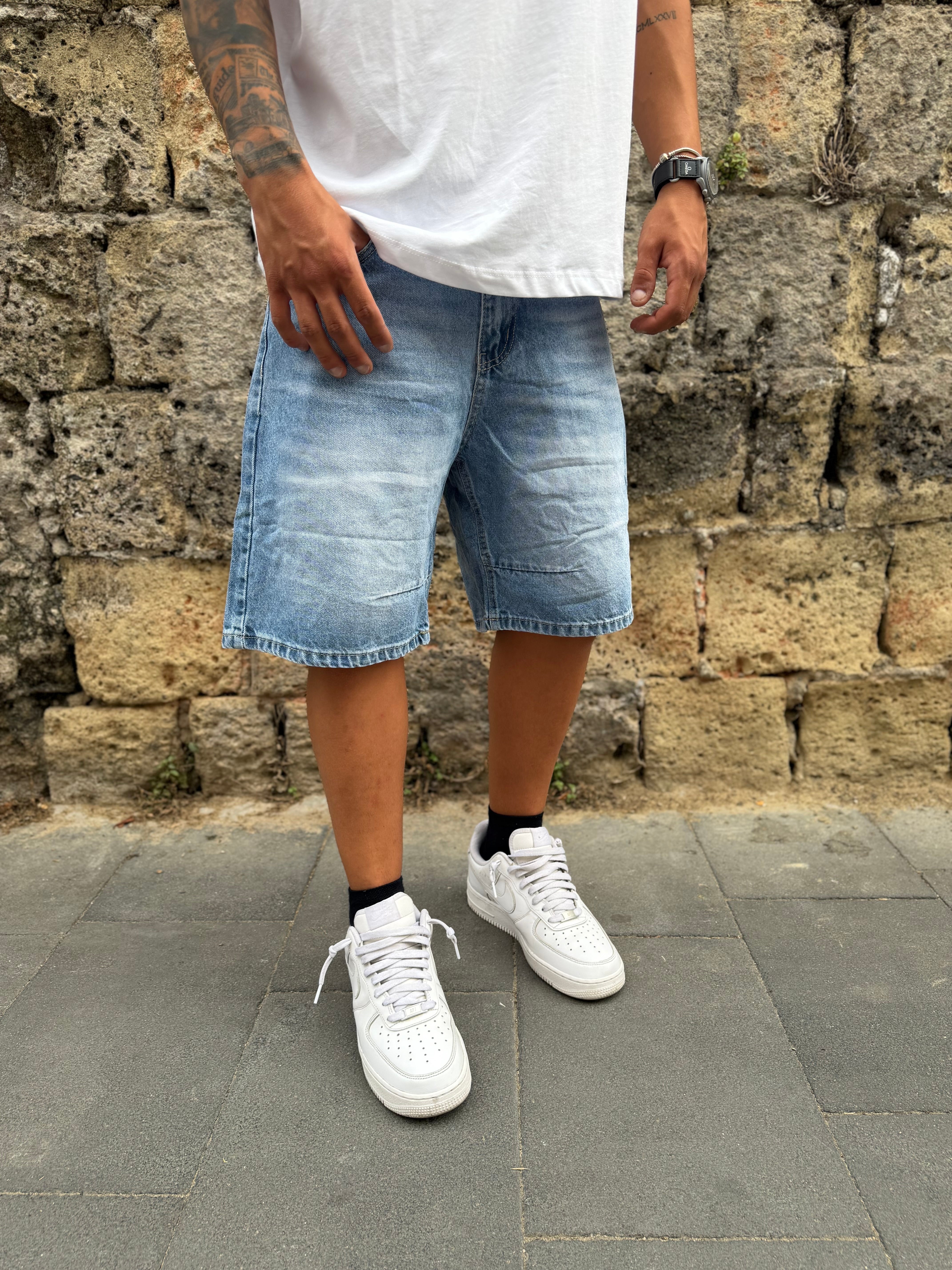 BERMUDA DENIM CHIARO