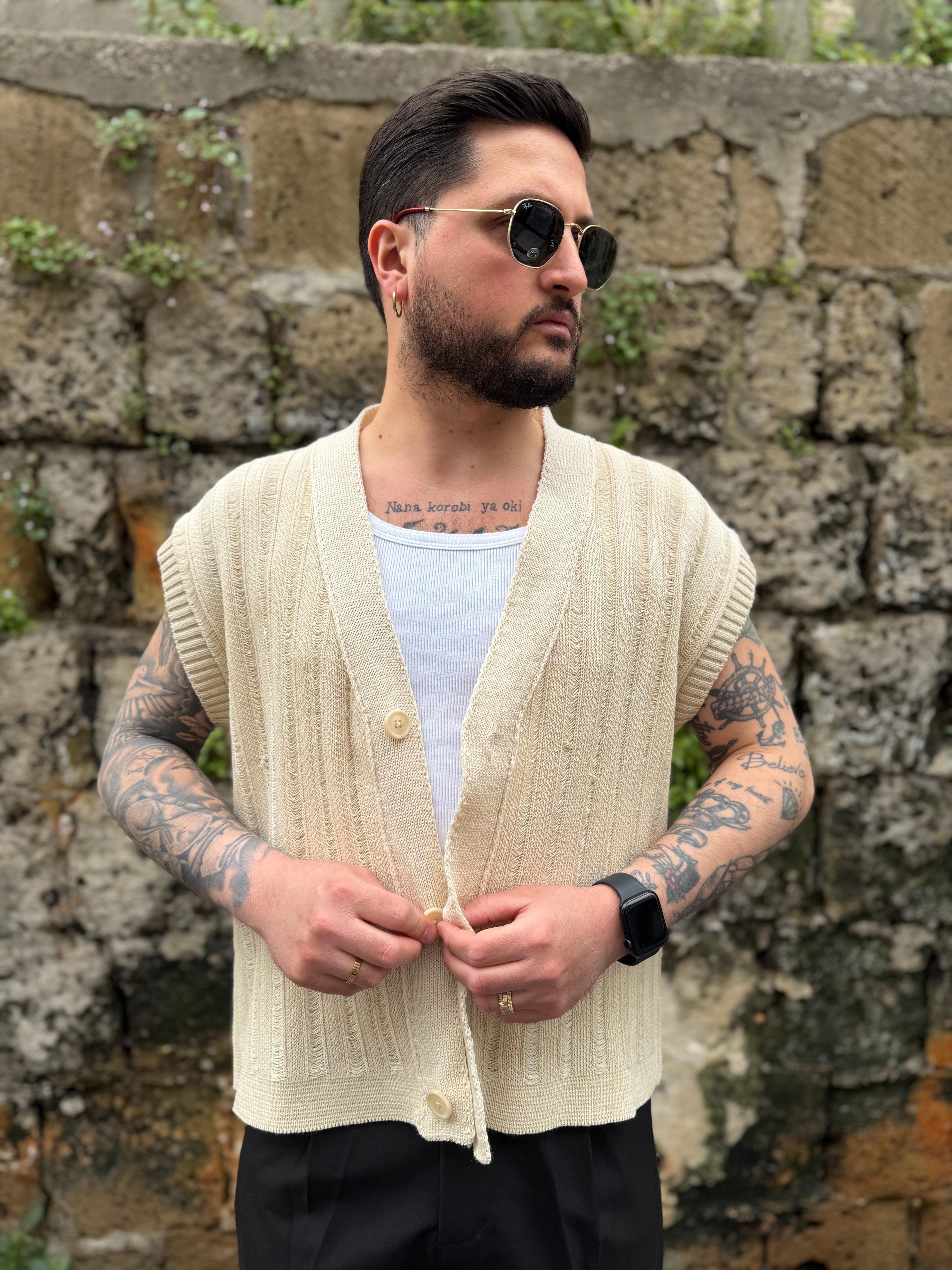 GILET IN FILO "ARCHIIVE"