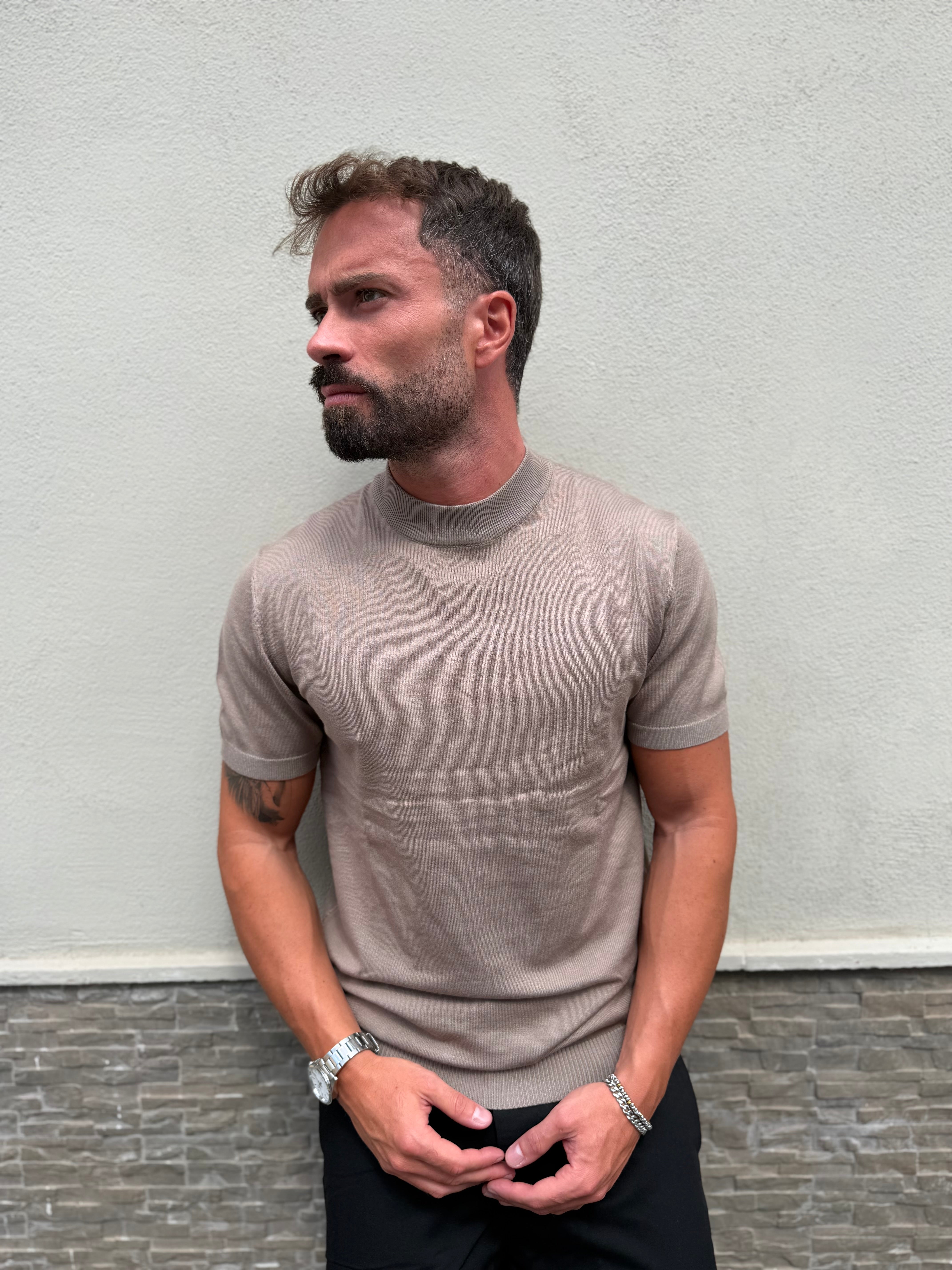 MAGLIA FILO MEZZO COLLO