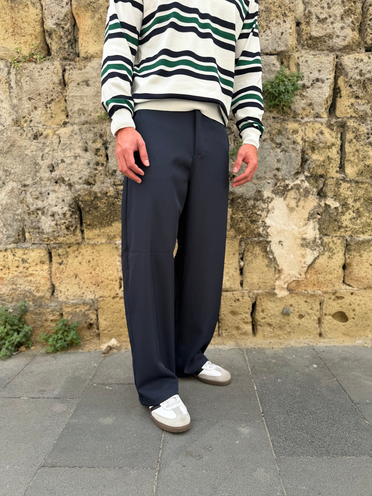 Pantalone Fondo Ampio 2.0 BLU MS74