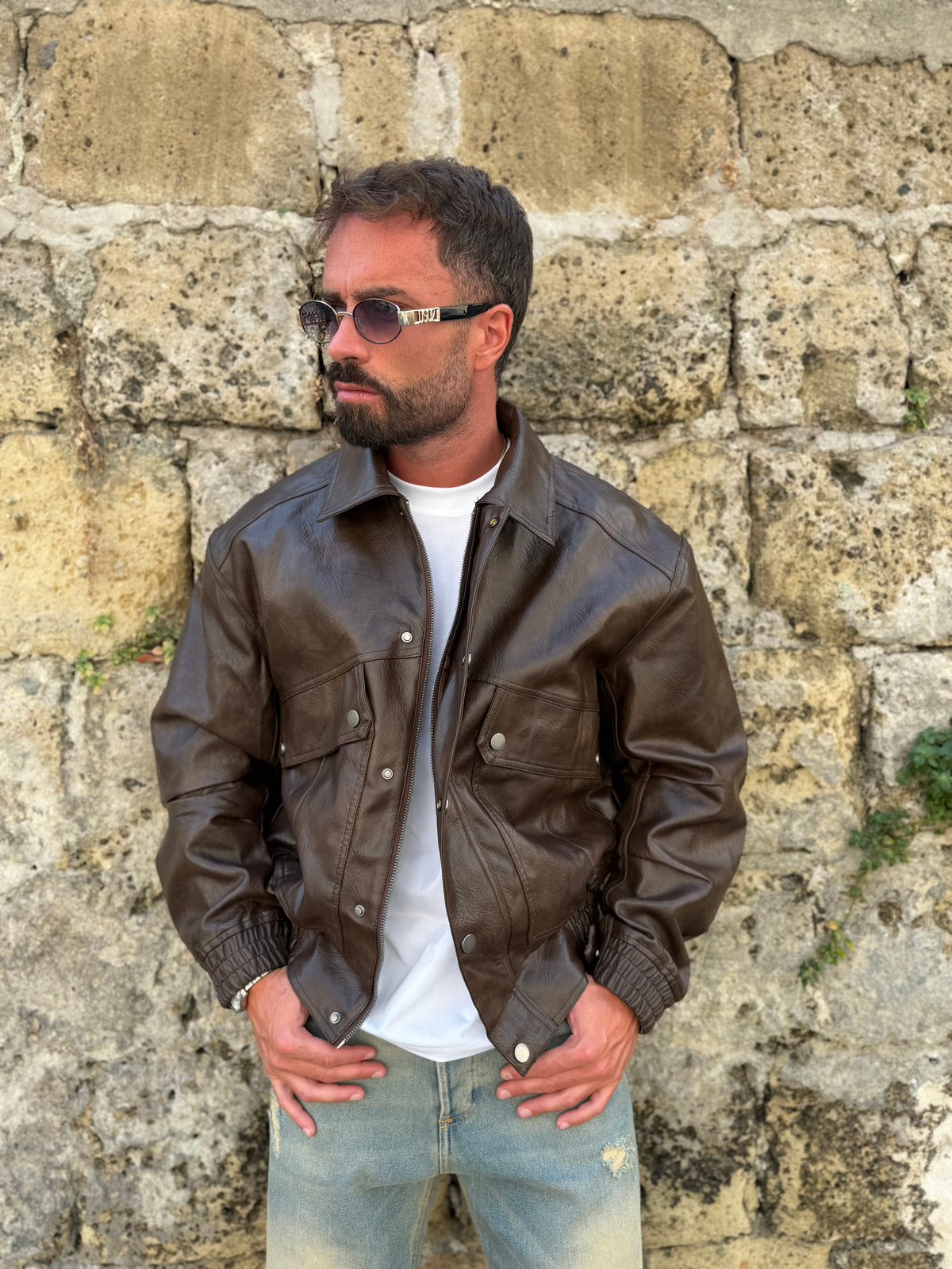 JACKET EFFETTO VINTAGE