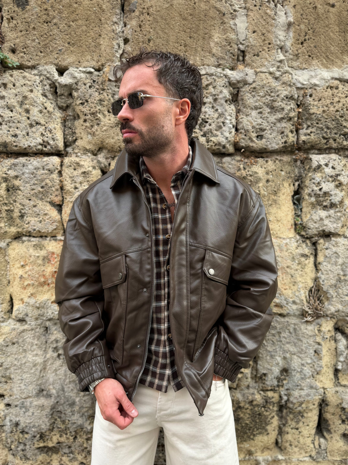 JACKET IN ECOPELLE