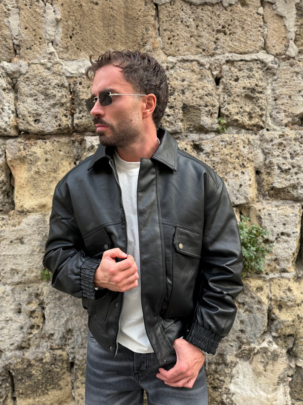 JACKET IN ECOPELLE