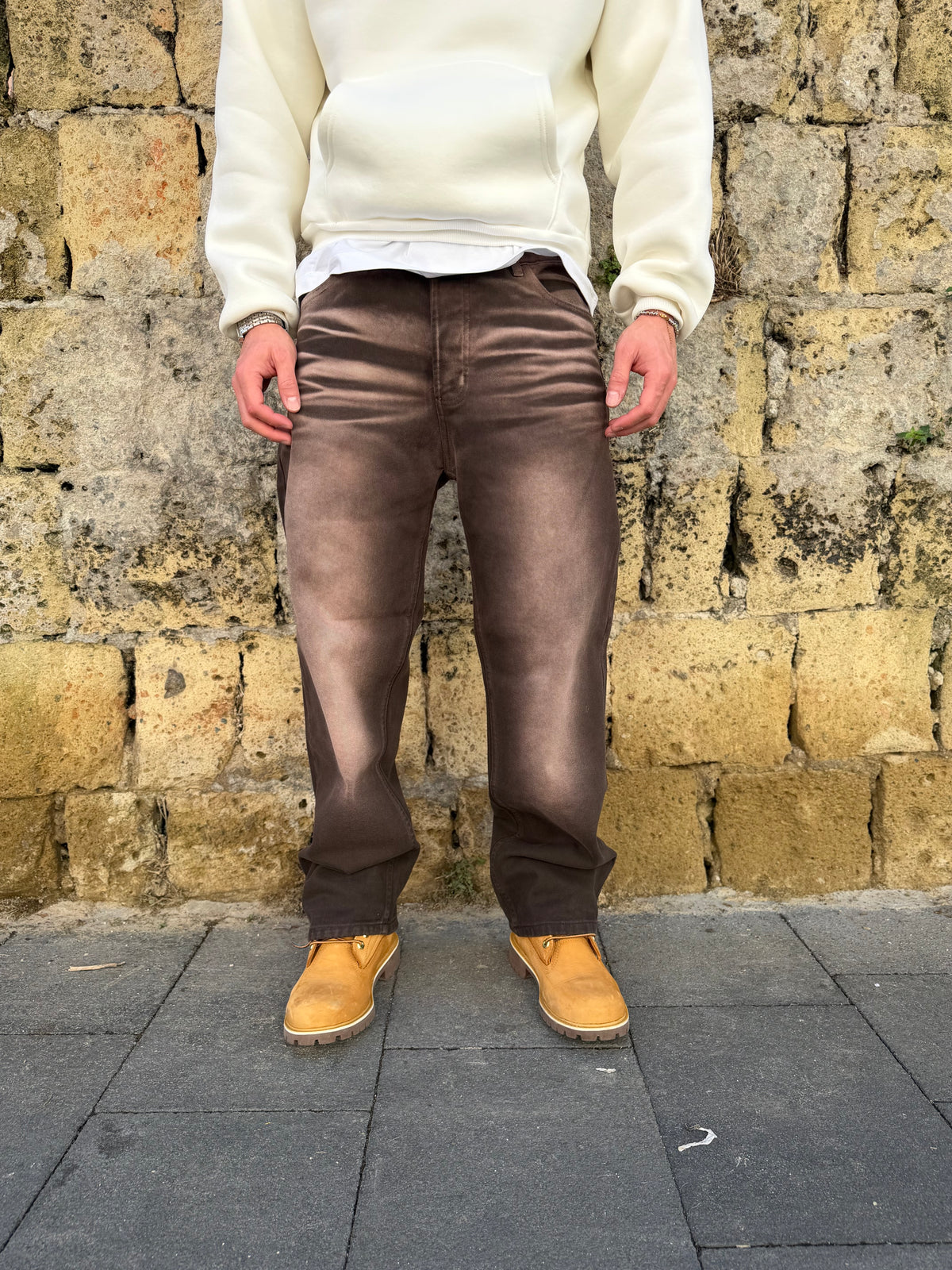 BAGGY SFUMATO SABBIA