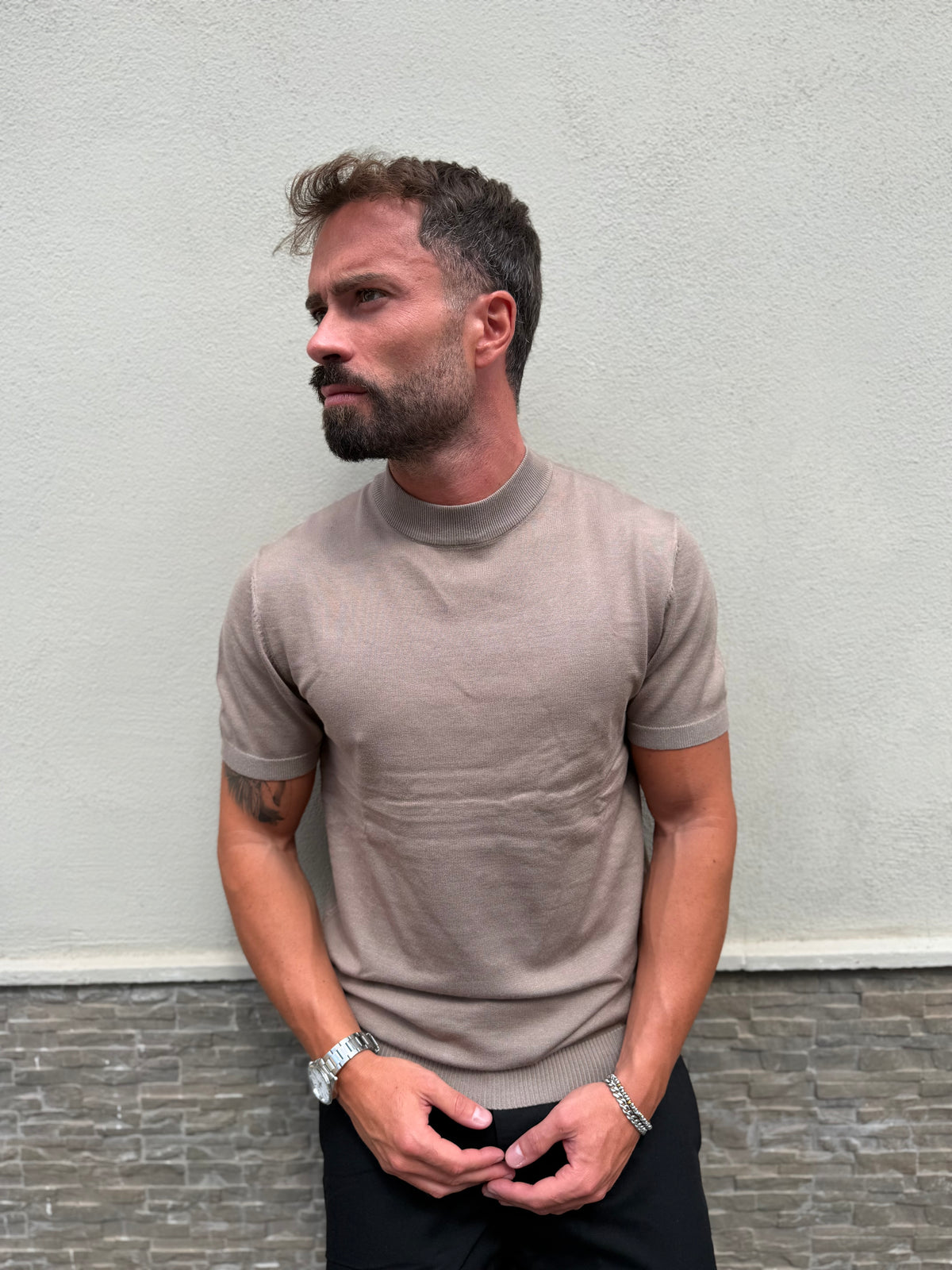 MAGLIA FILO MEZZO COLLO