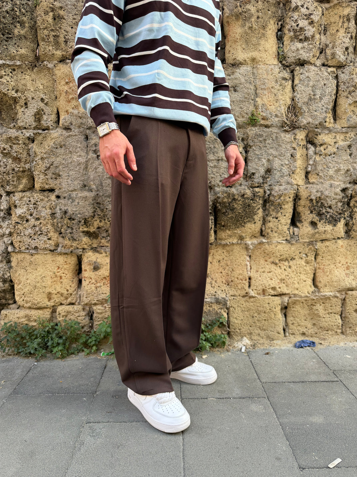 Pantalone Fondo Ampio 2.0 Moro MS74