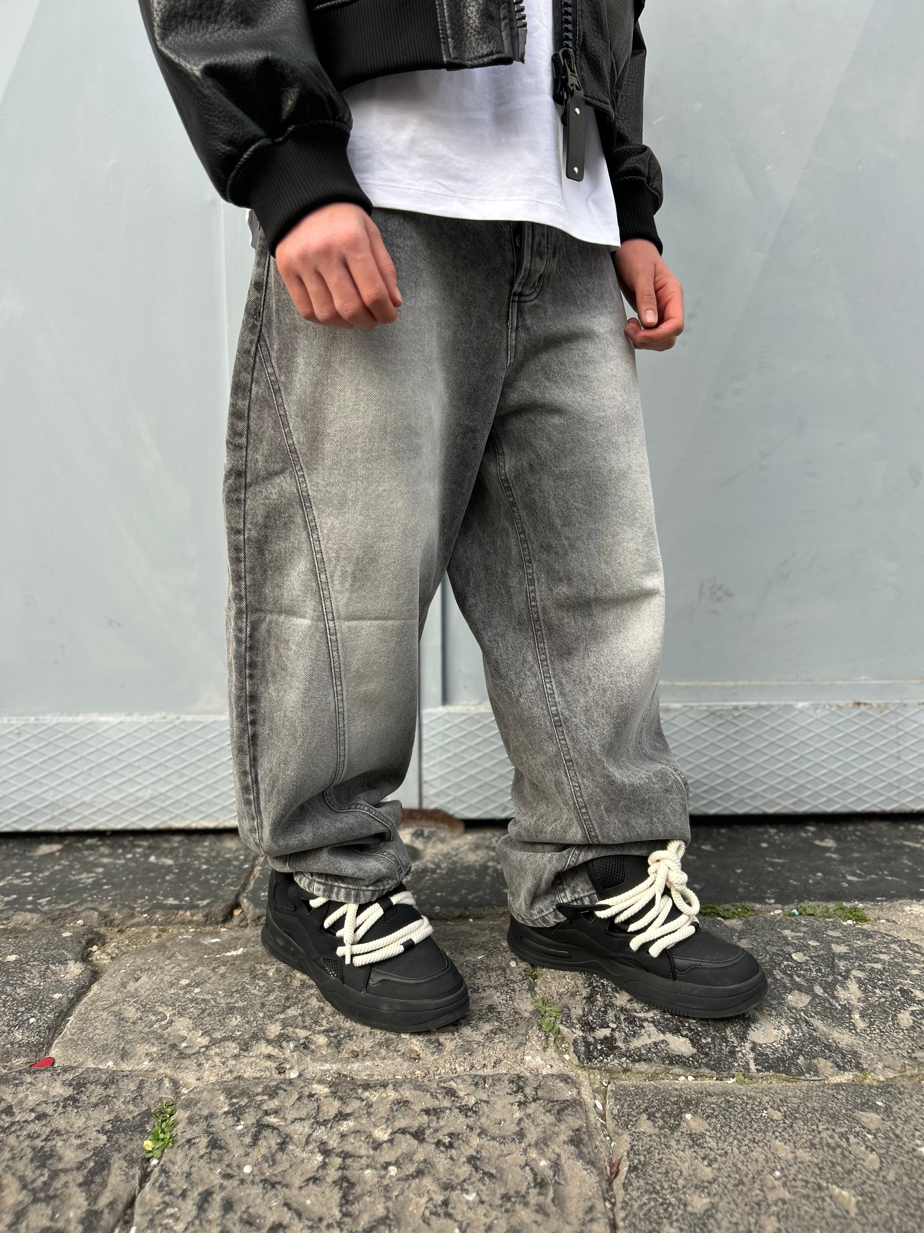 JEANS BALLON GREY