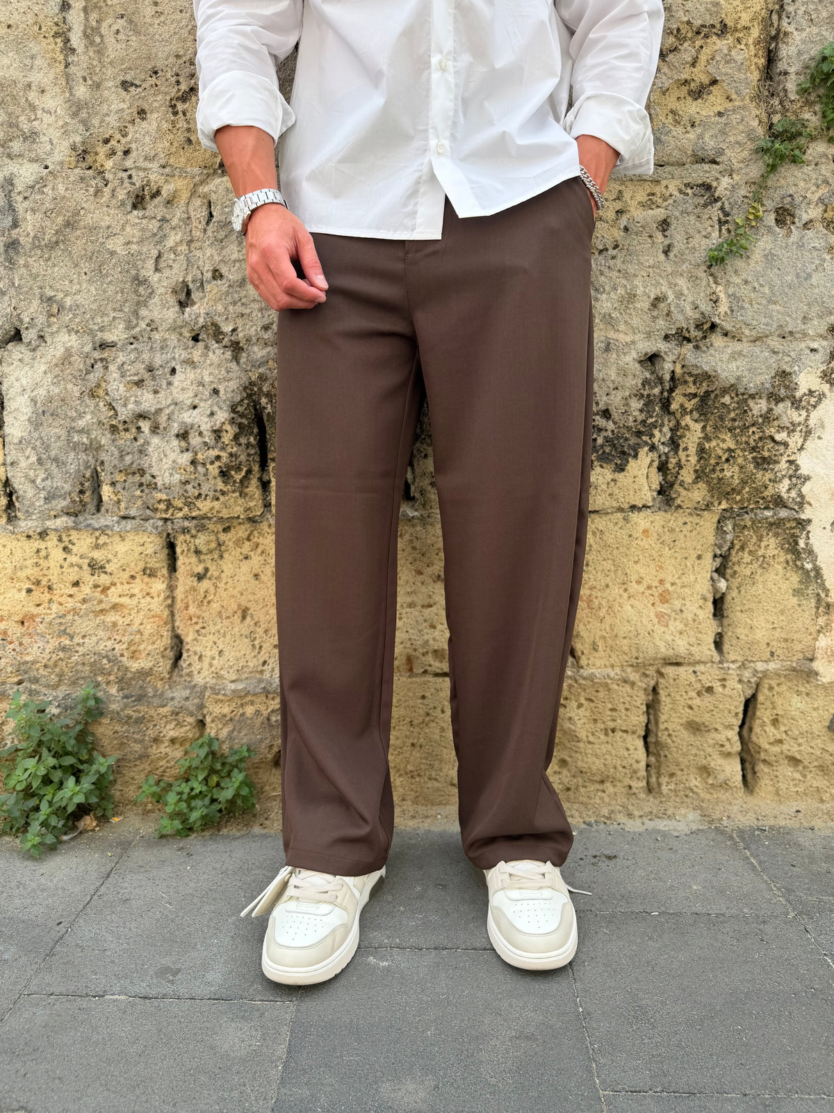 Pantalone Fondo Ampio 2.0 Moro MS74