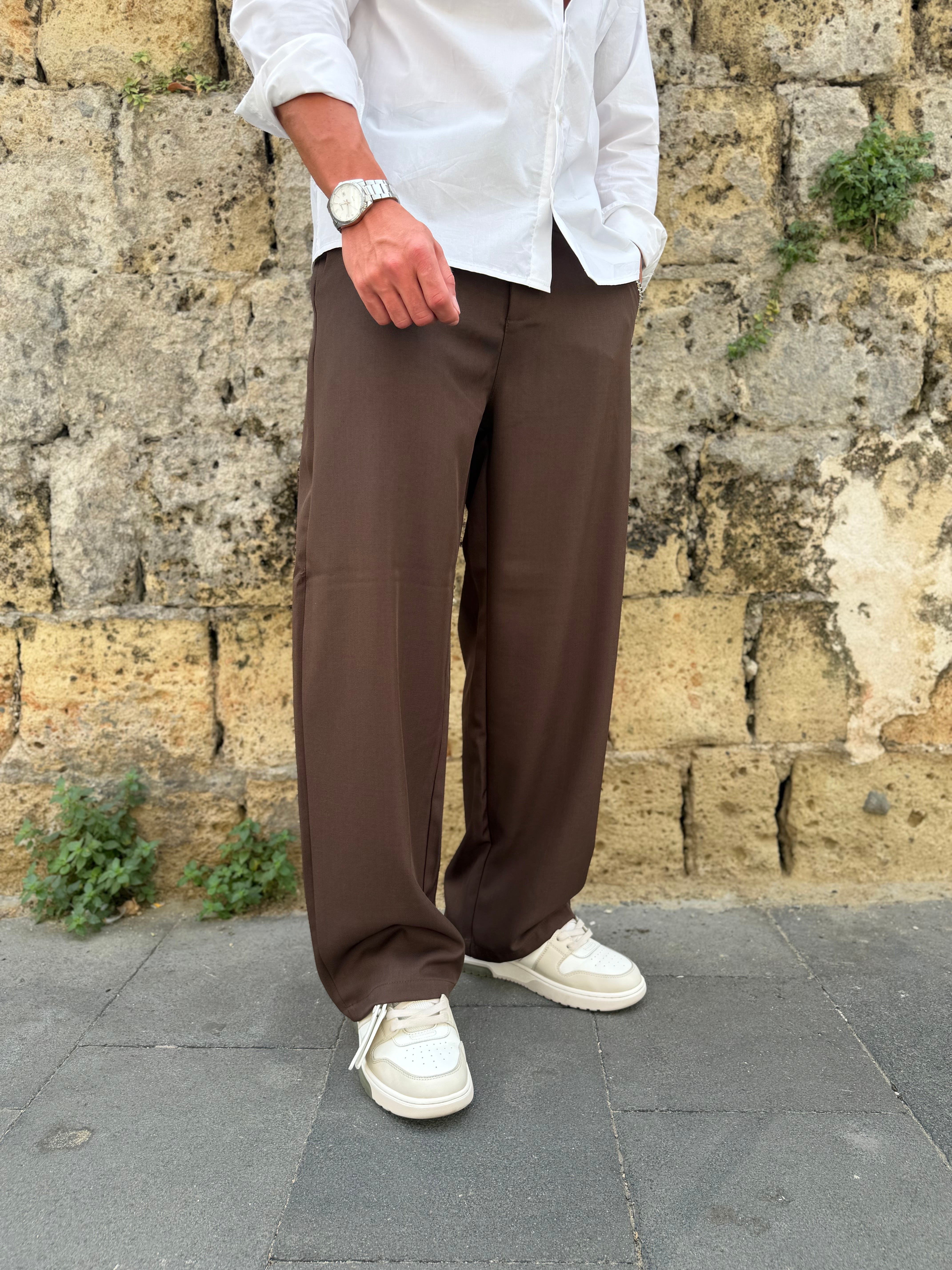 Pantalone Fondo Ampio 2.0 Moro MS74