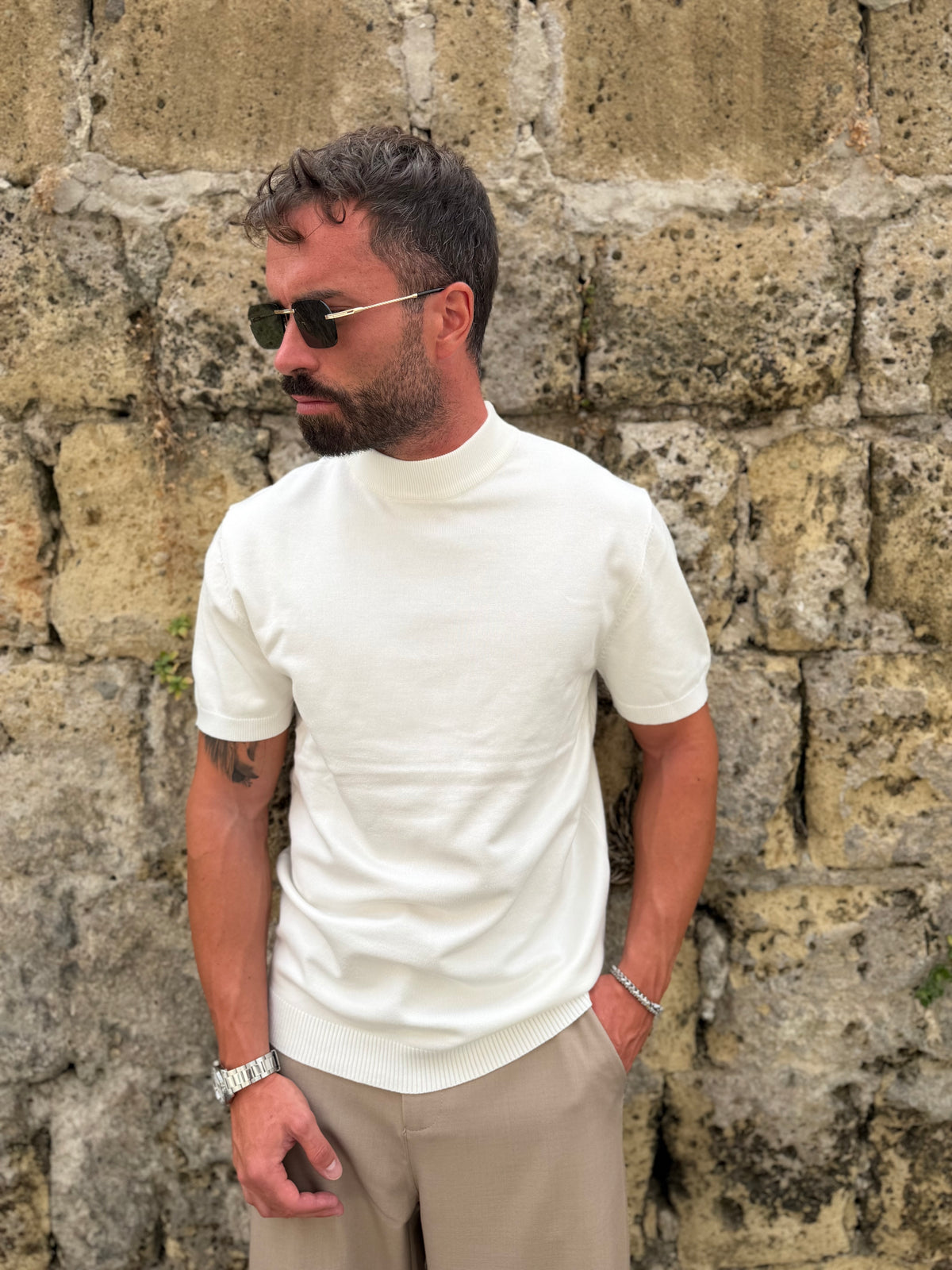 MAGLIA FILO MEZZO COLLO
