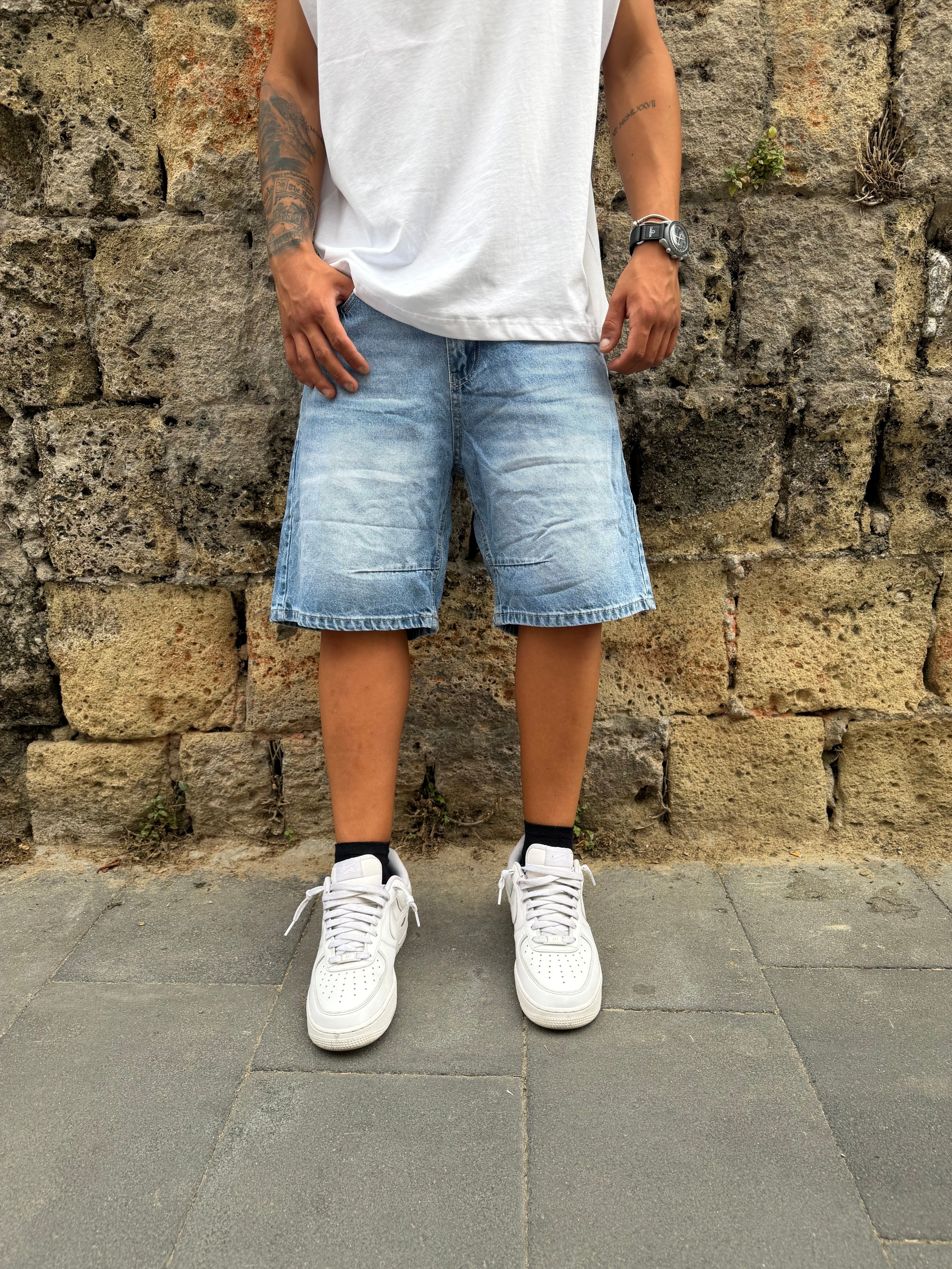 BERMUDA DENIM CHIARO