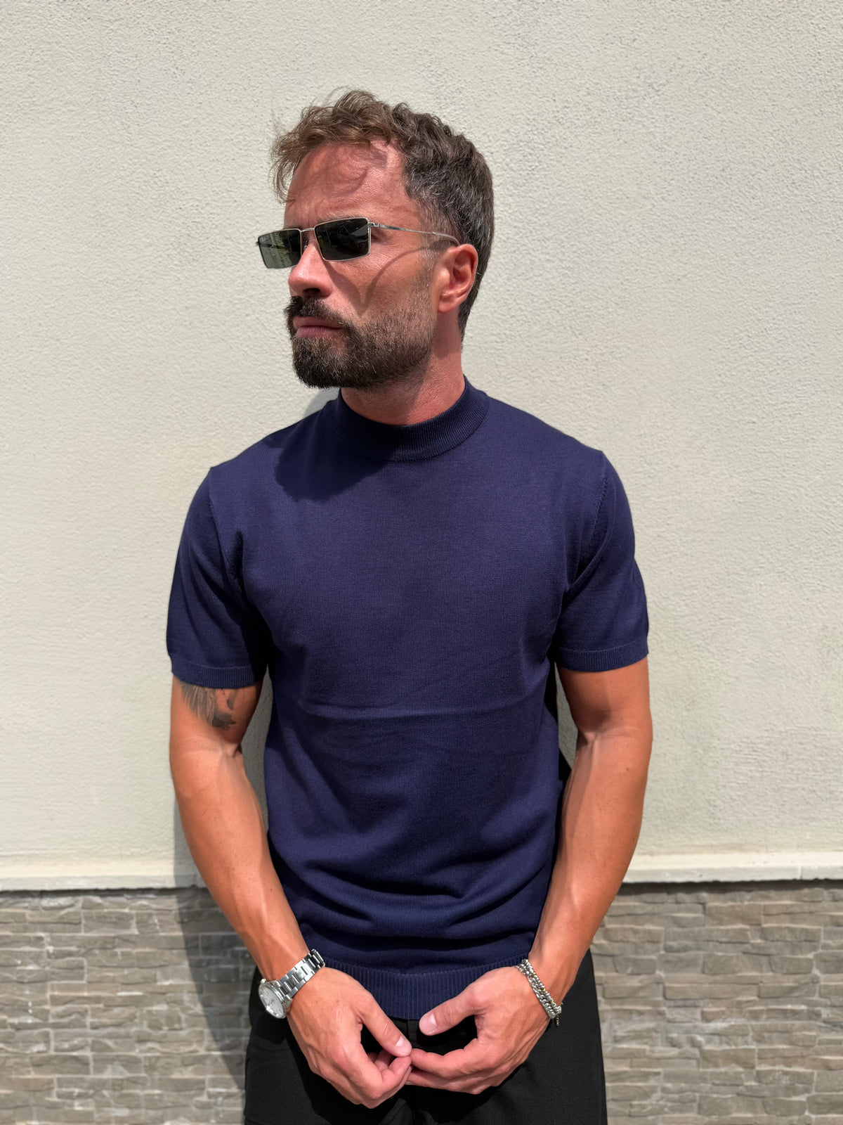 MAGLIA FILO MEZZO COLLO