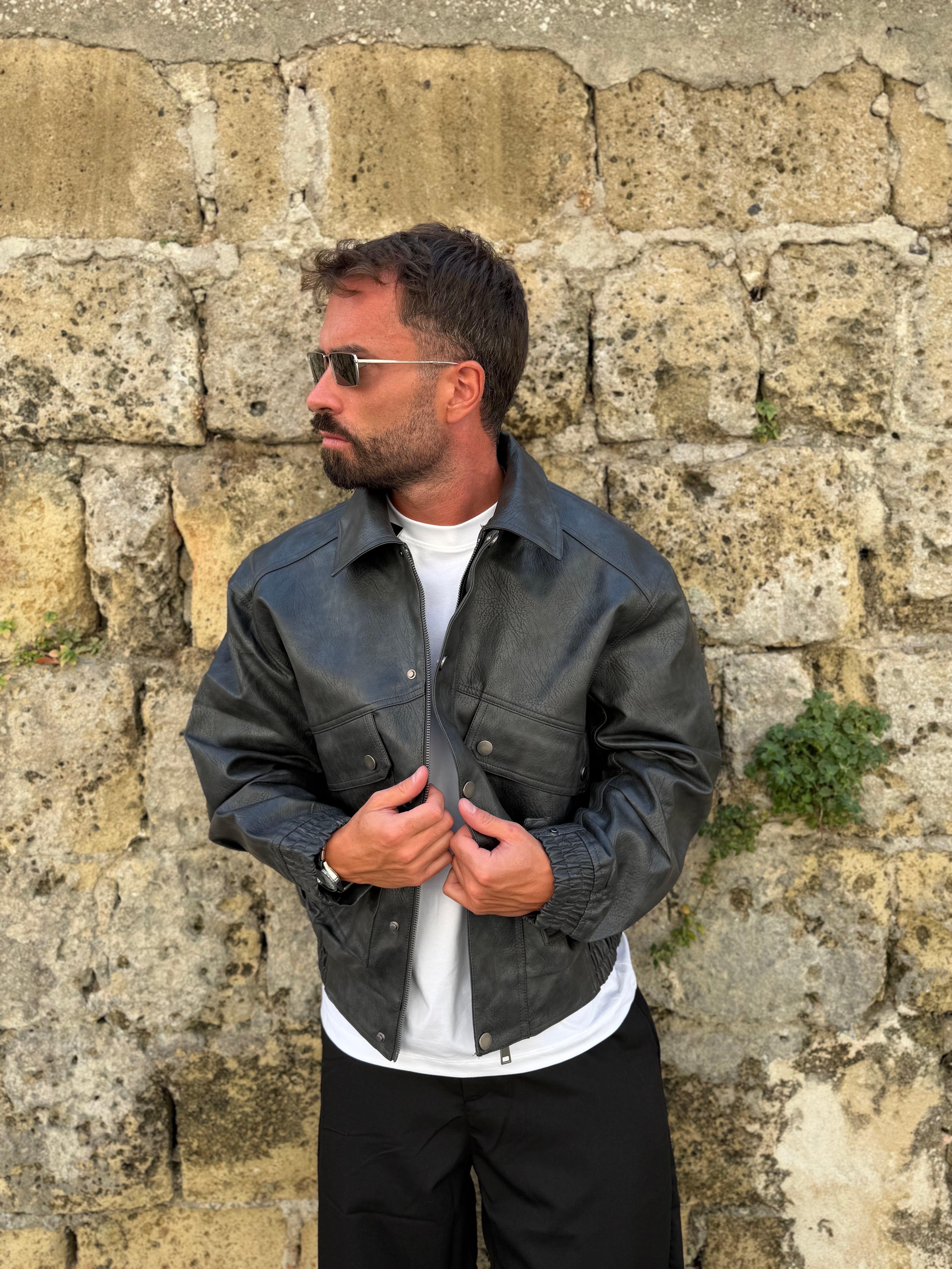 JACKET EFFETTO VINTAGE